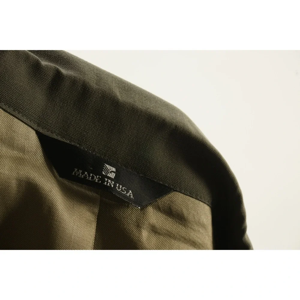 Vintage Polo University Ralph Lauren Mens 44R Green Woven Wool Sport Coat Jacket